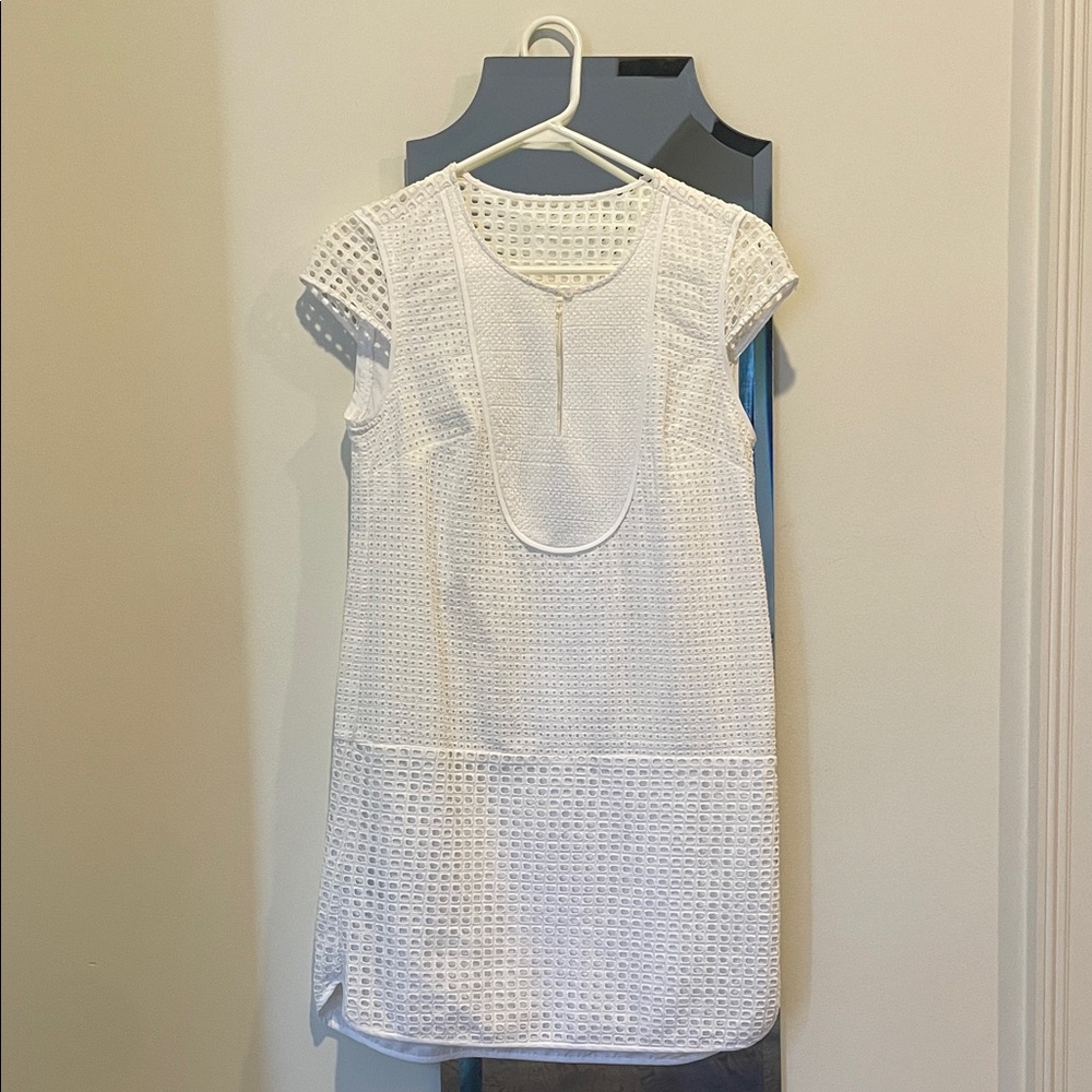 J. Crew Cream Eyelet Dress